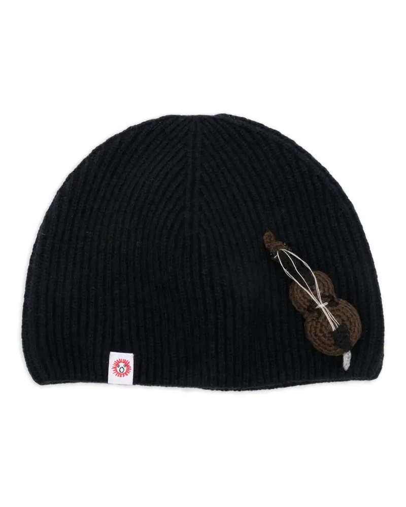 Charles Jeffrey Loverboy appliqué beanie hat - Blau Blau