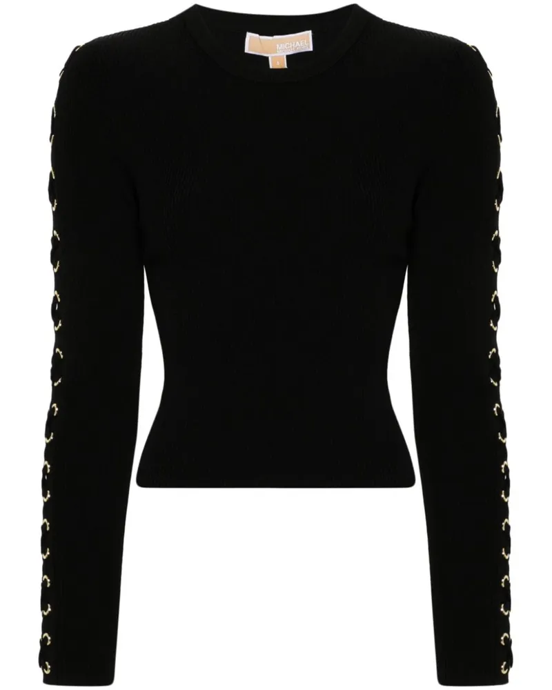 Michael Kors Pullover mit Kordelzug - Schwarz Schwarz