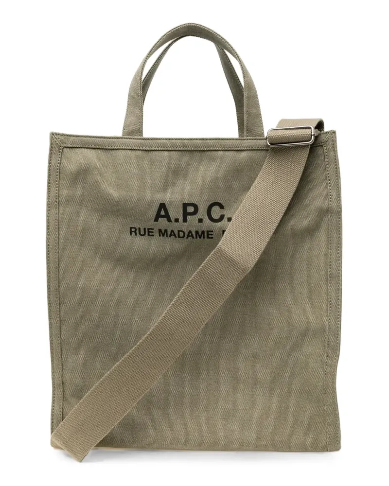 A.P.C. Recuperation Shopping Bag - Grün Grün