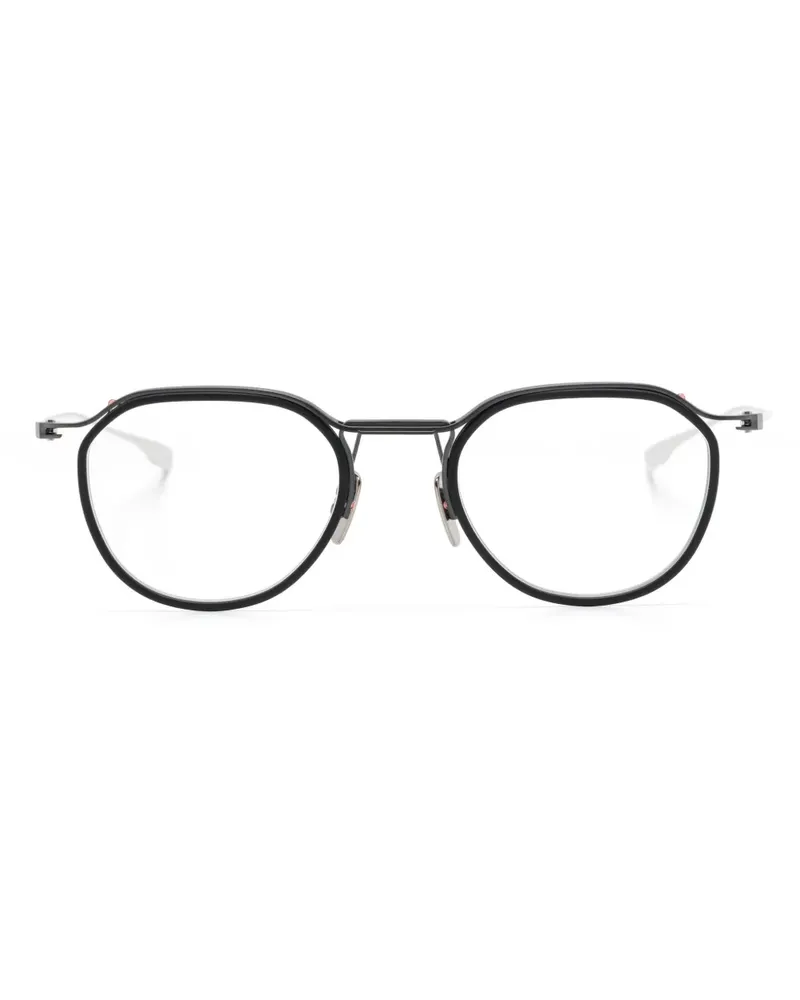 DITA Schema-Two Brille mit rundem Gestell - Schwarz Schwarz
