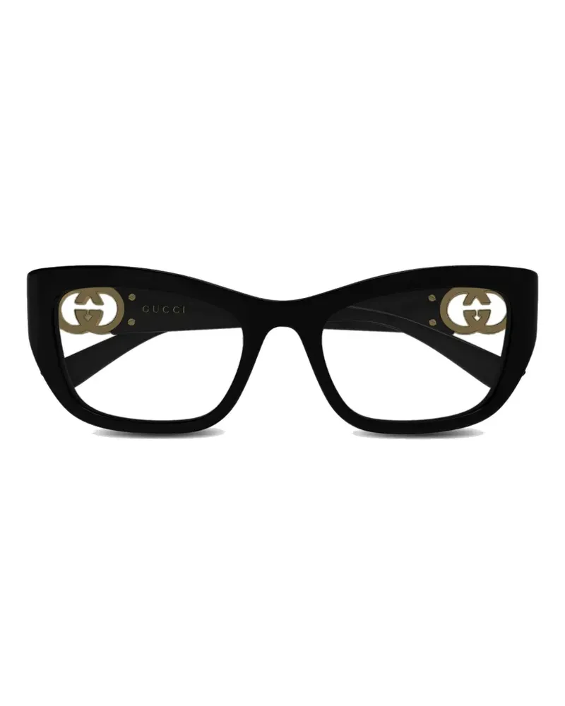 Gucci Interlocking G cat-eye glasses - Schwarz Schwarz