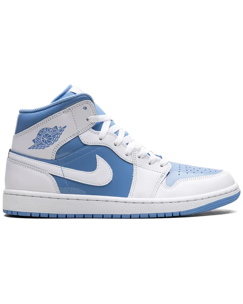 Jordan Air  1 Mid Sneakers - Weiß Weiß