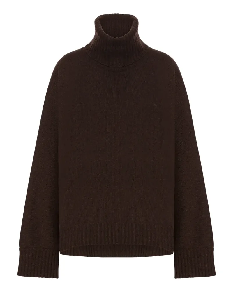 Alberta Ferretti Pullover mit Rollkragen - Braun Braun