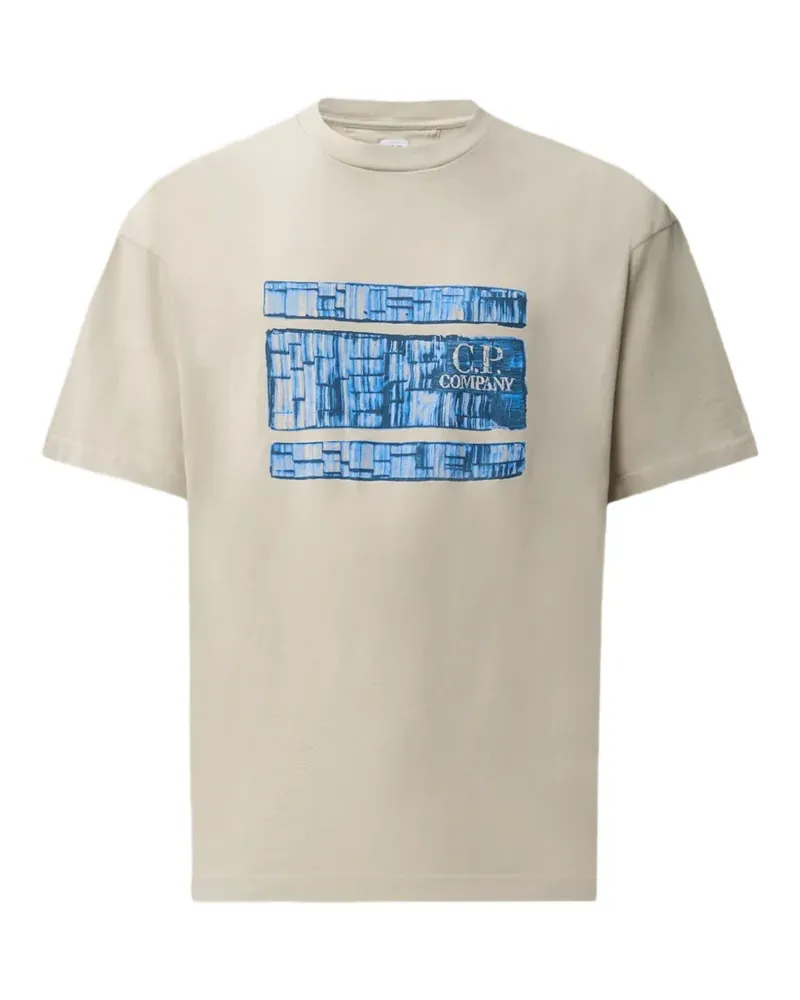 C.P. Company T-Shirt mit grafischem Print - Nude Nude