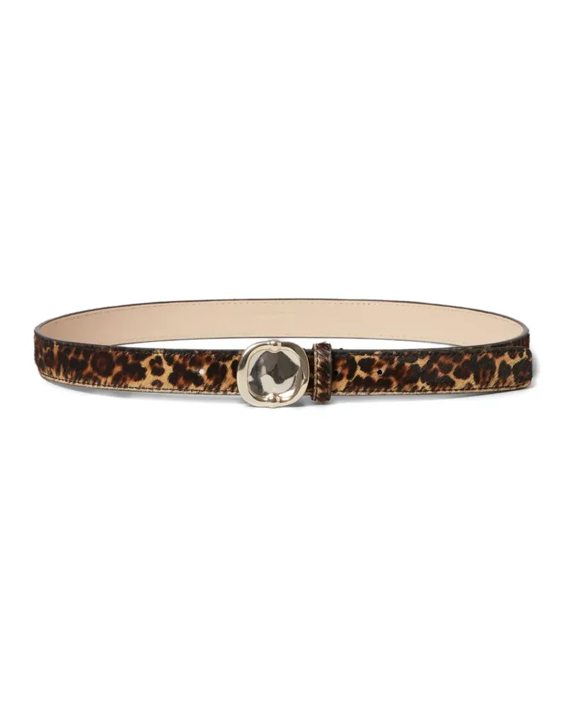Claudie Pierlot Gürtel mit Leoparden-Print - Braun Braun