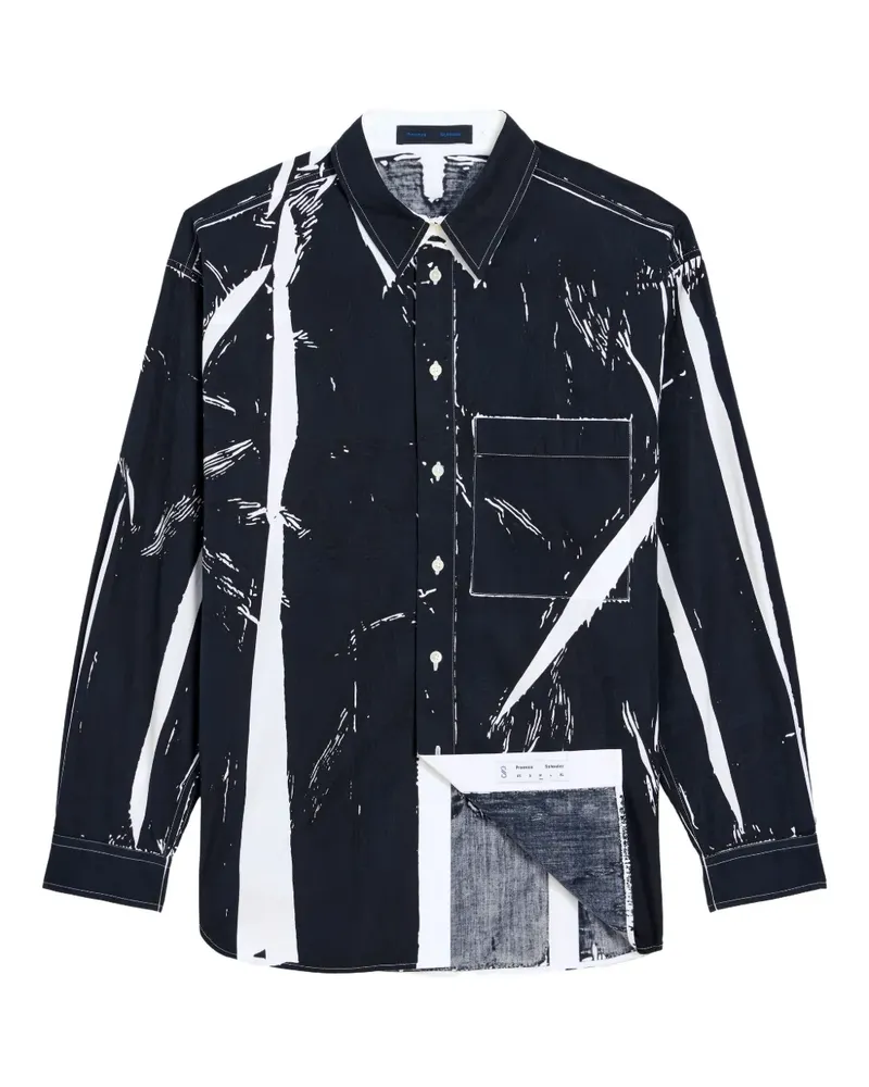 Proenza Schouler Simon print shirt - Schwarz Schwarz