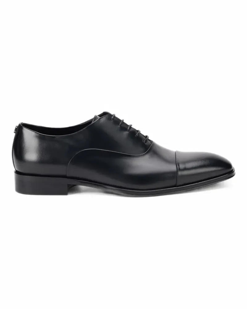 Roberto Cavalli Derby-Schuhe mit angeschnittener Kappe - Schwarz Schwarz