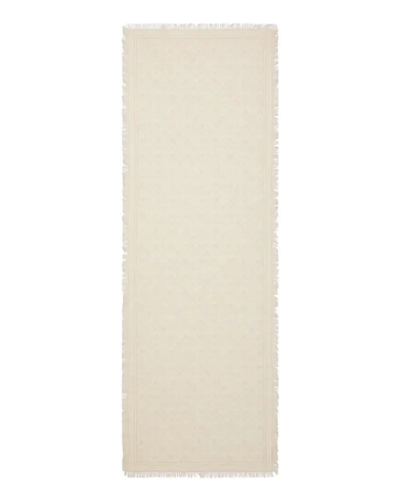 Tory Burch Länglicher T Monogram Schal mit Blumenprint - Nude Nude