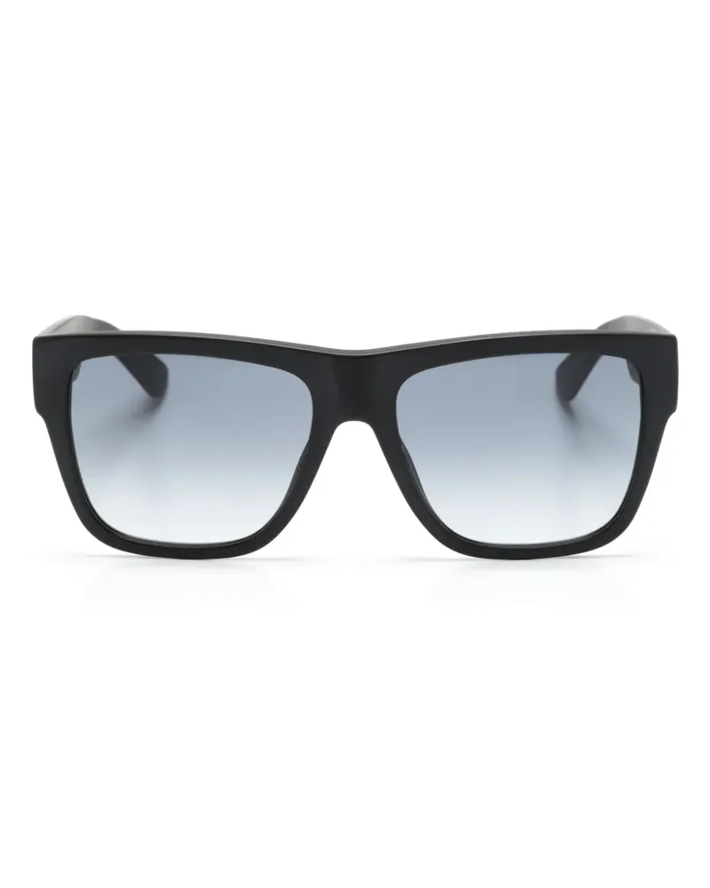 Moschino Sonnenbrille mit breitem Gestell - Schwarz Schwarz