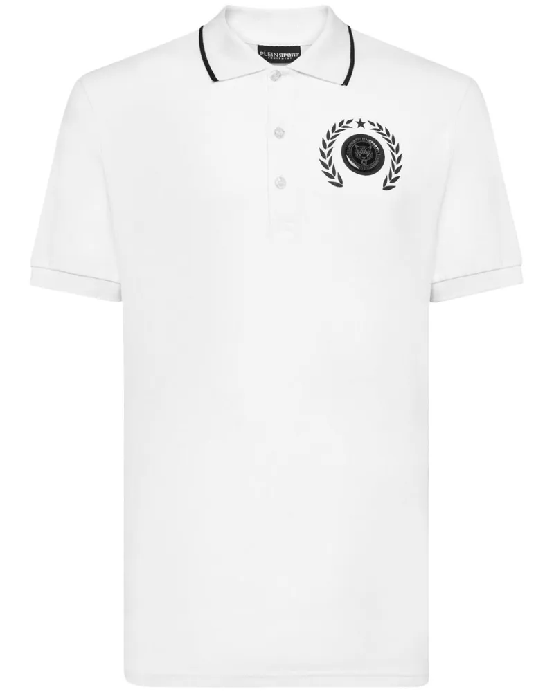 Philipp Plein Poloshirt mit Logo-Print - Weiß Weiß
