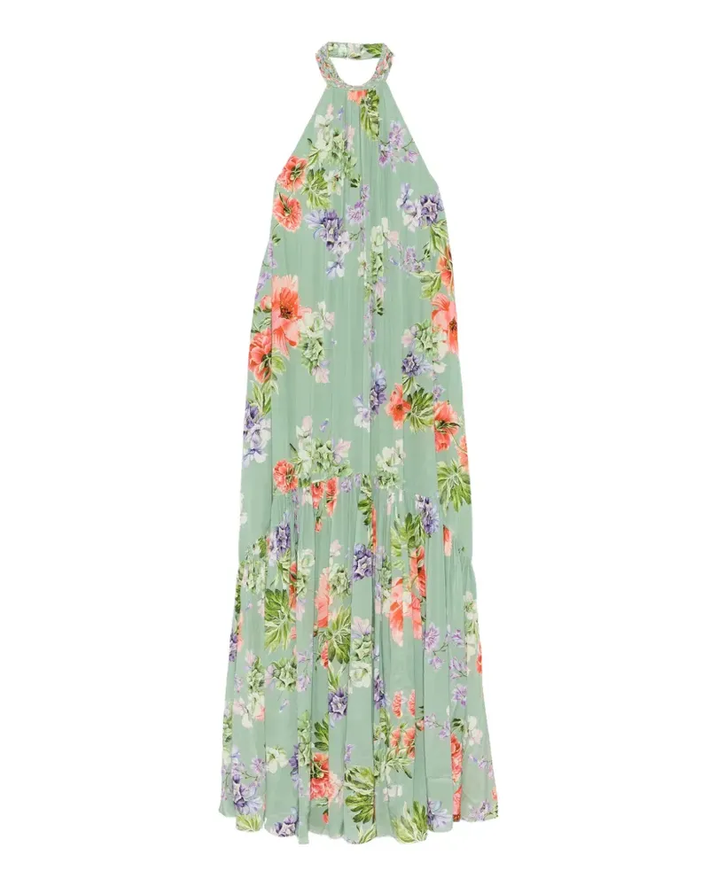 Hemant & Nandita floral-print dress - Grün Grün