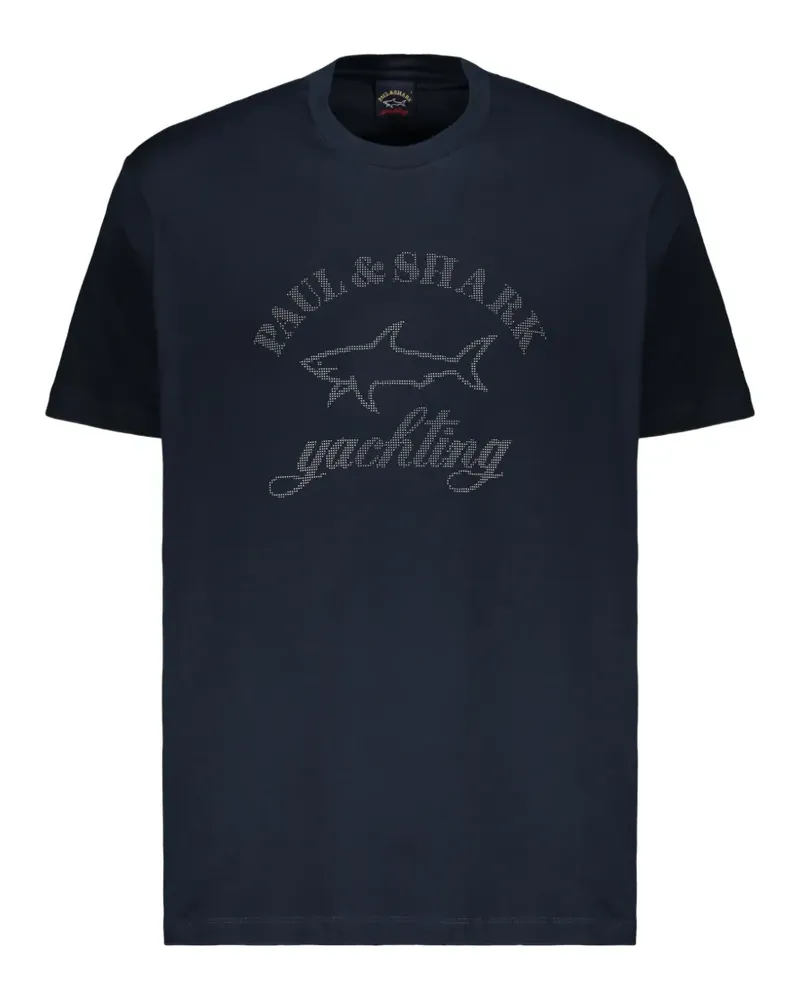 Paul & Shark graphic-print cotton T-shirt - Blau Blau