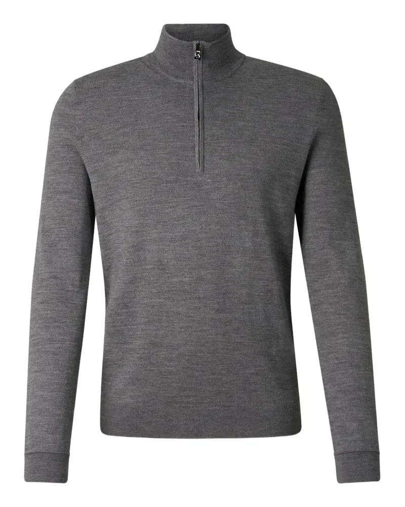 Bogner Ouri Pullover mit kurzem Reißverschluss - Grau Grau