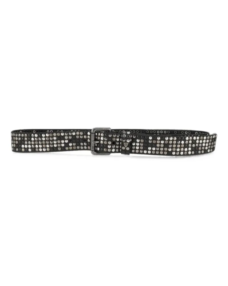 HTC Hollywood Trading Company stud-embellished leather belt - Schwarz Schwarz