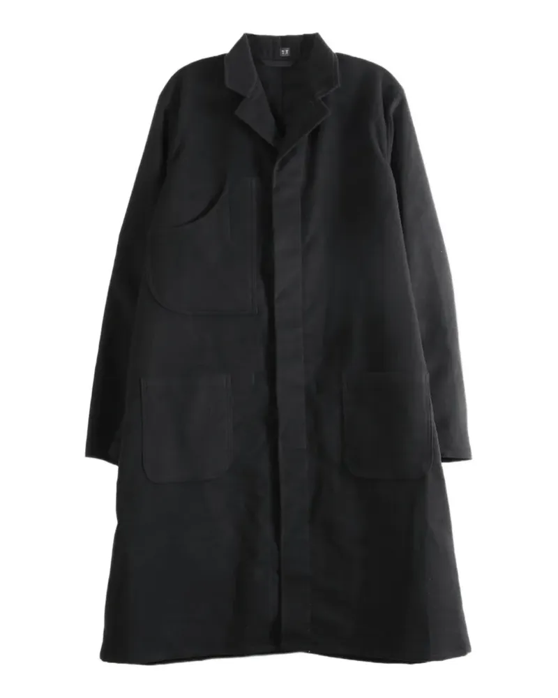 Taiga Takahashi Einreihiger LOT.413 Mantel - Schwarz Schwarz