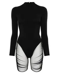 Maison Close Body mit Mesh-Einsatz Schwarz