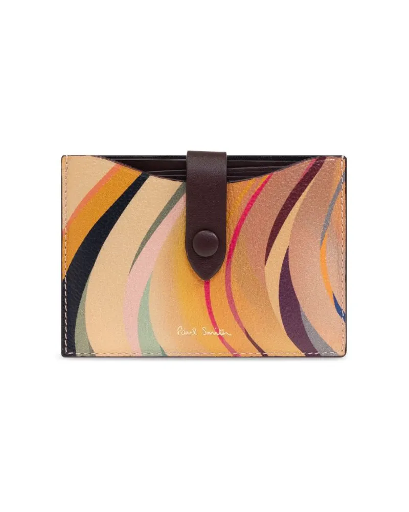 Paul Smith Kartenetui mit Dusky Swirl-Print - Nude Nude