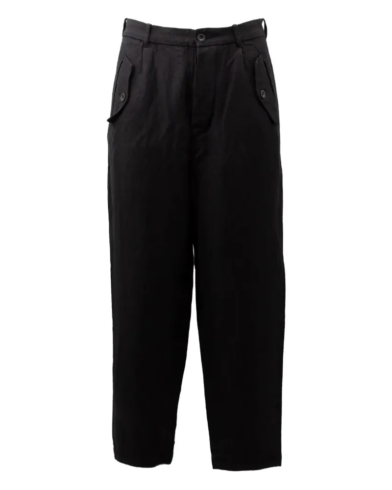 Casey Casey Hose mit Falten - Schwarz Schwarz
