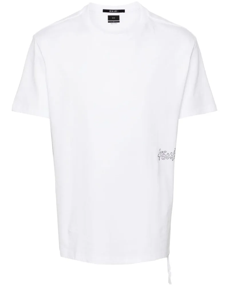 ksubi Krystal Bling Kash T-Shirt Weiß