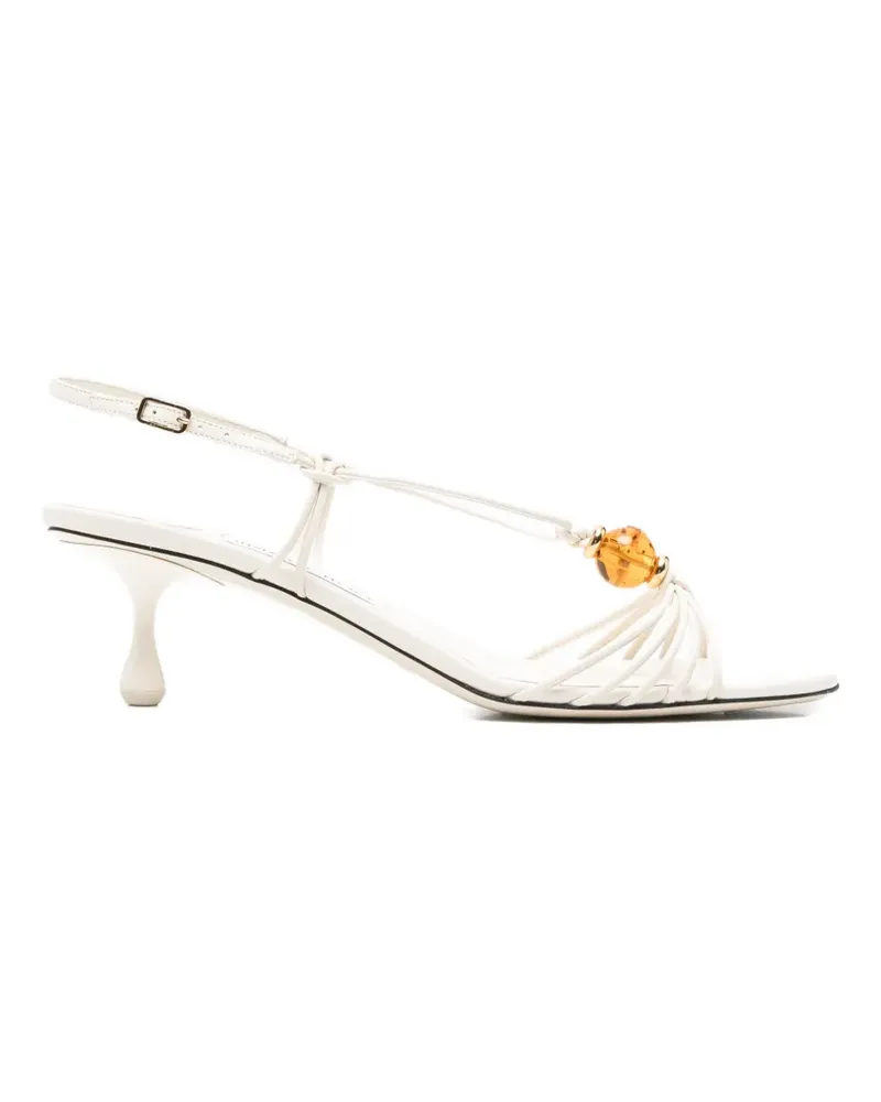 Jimmy Choo Lova Sandalen mit Perlen - Weiß Weiß