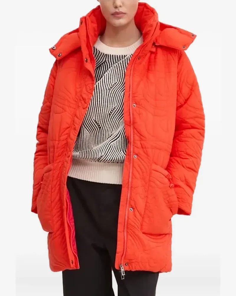 Desigual Gesteppte Kapuzenjacke - Orange Orange