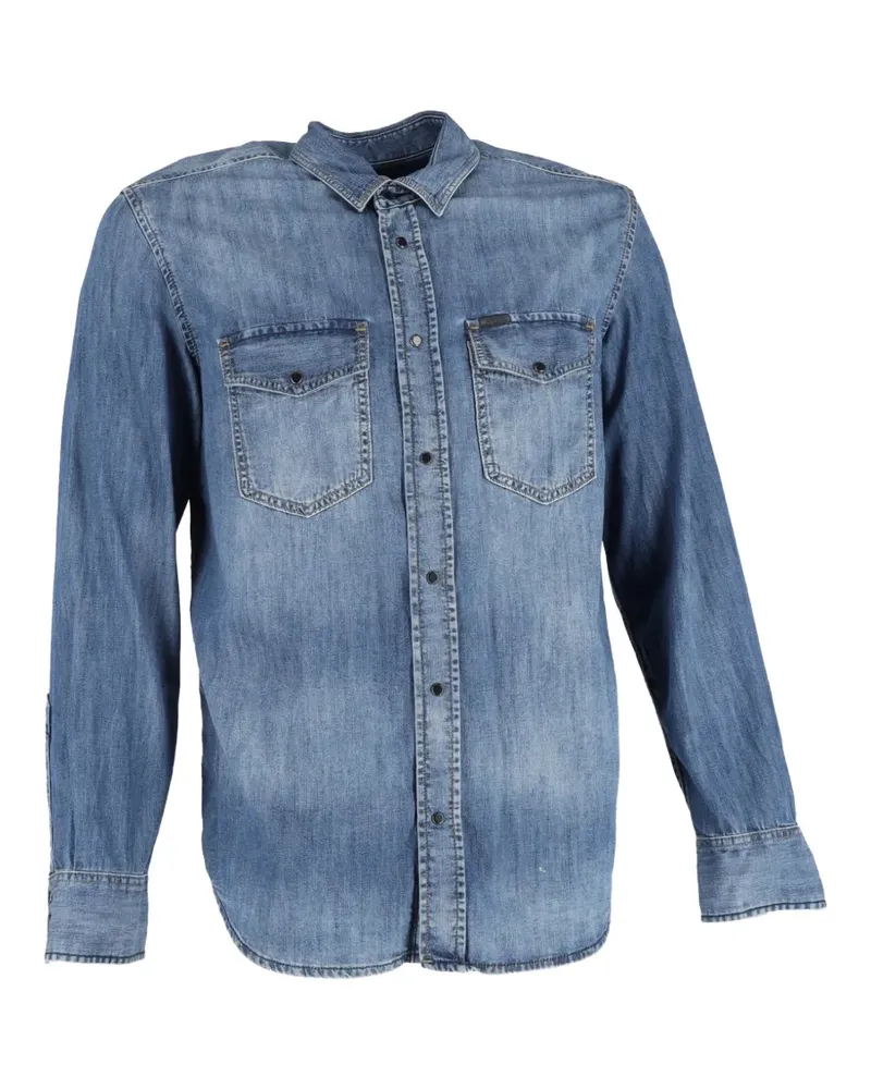 Diesel button-fastening denim shirt - Blau Blau