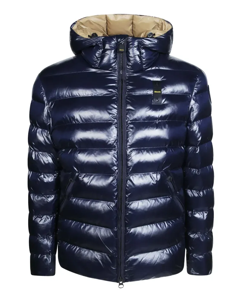 Blauer Gefütterte Adams Kapuzenjacke Blau