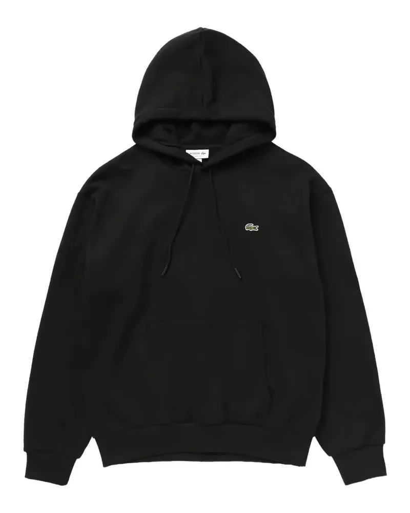 Lacoste Hoodie aus Fleece - Schwarz Schwarz
