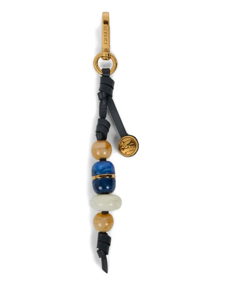 Etro marble bag charm - Blau Blau