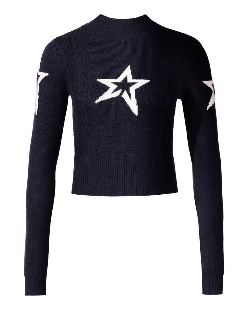 Perfect Moment Cable Pullover - Blau Blau