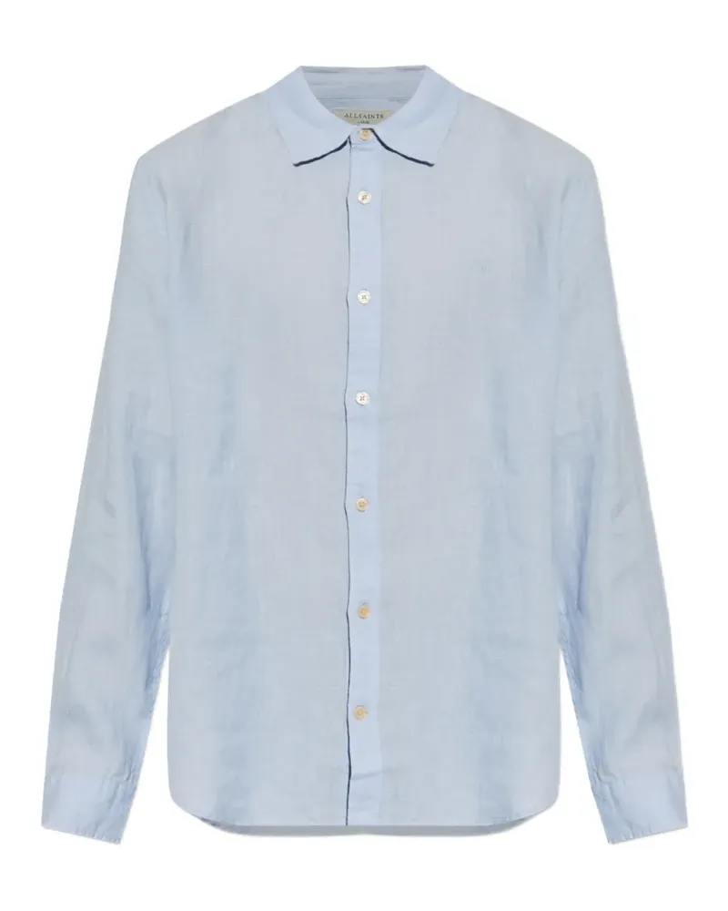 AllSaints Loom Langarmshirt - Blau Blau