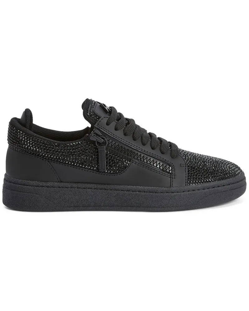 Giuseppe Zanotti GZ 94 Sneakers mit Kristallen - Schwarz Schwarz