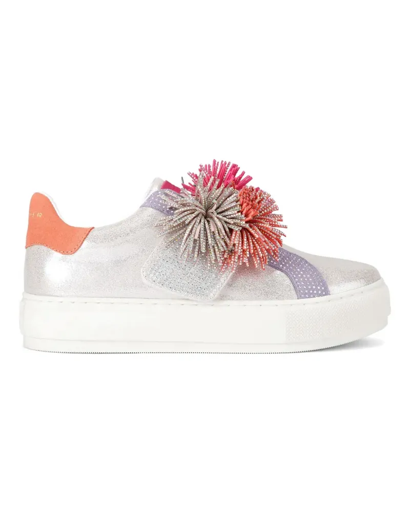 Kurt Geiger Laney Pom Pom Sneakers - Silber Silber