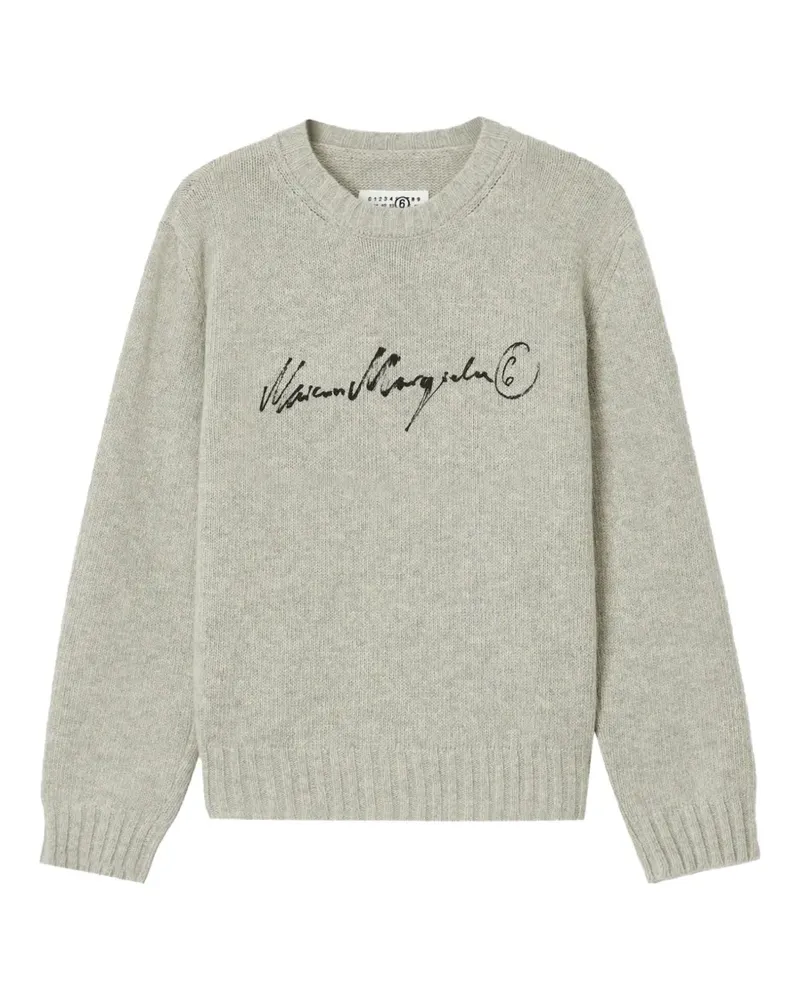 Maison Margiela Handgeschriebener Pullover - Grau Grau