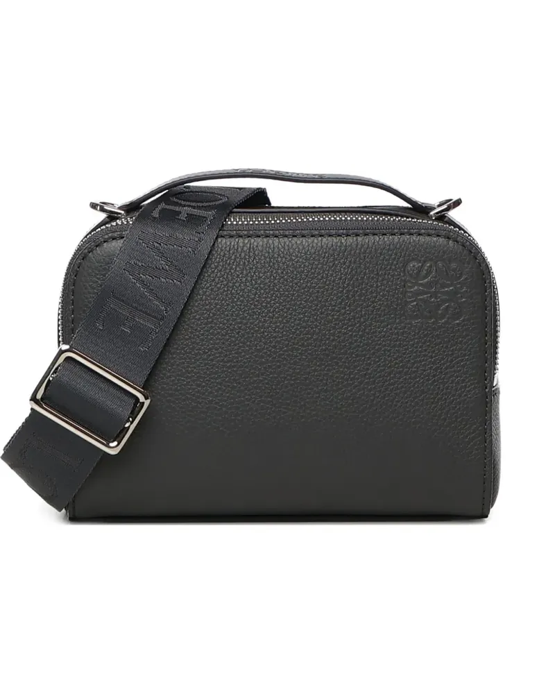 Loewe Kuriertasche aus strukturiertem Kalbsleder - Grau Grau