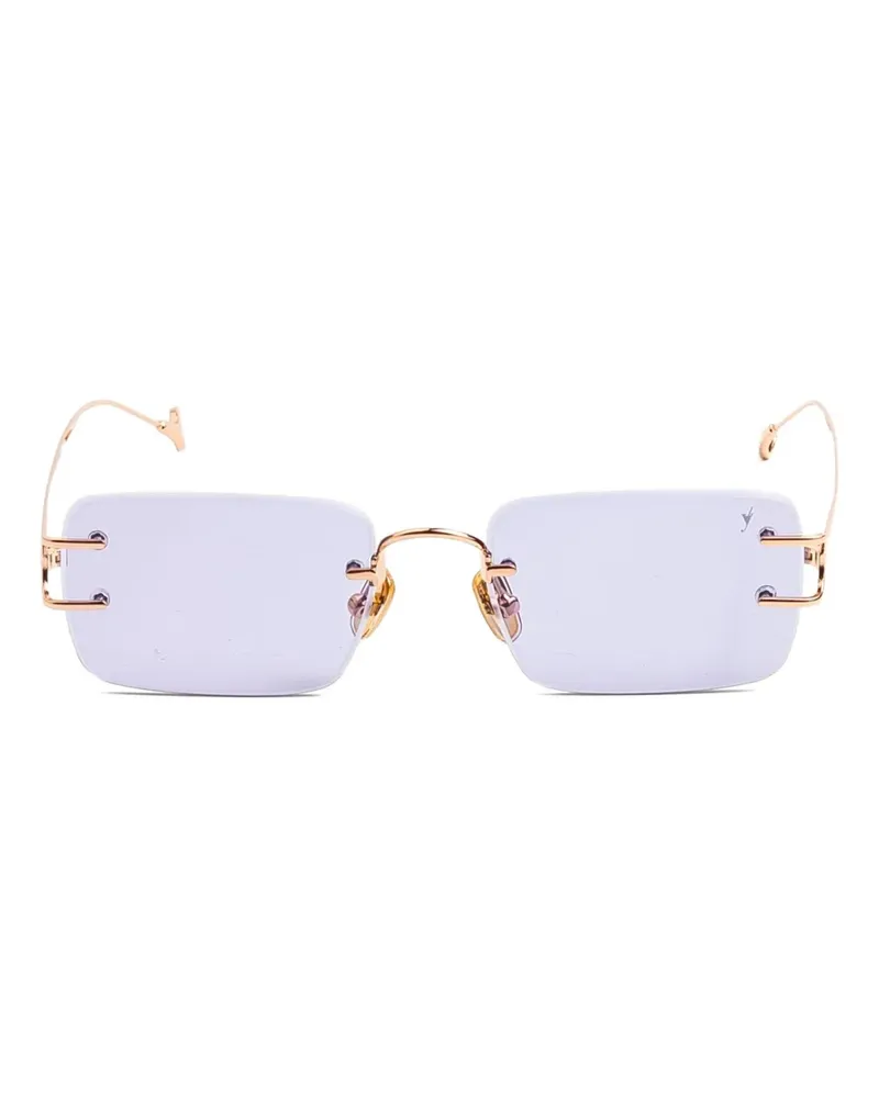 Eyepetizer Dillinger Sonnenbrille mit eckigem Gestell - Rosa Rosa