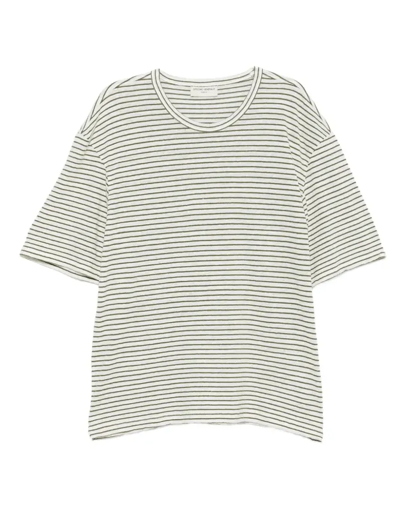 Officine Generale striped T-shirt - Nude Nude