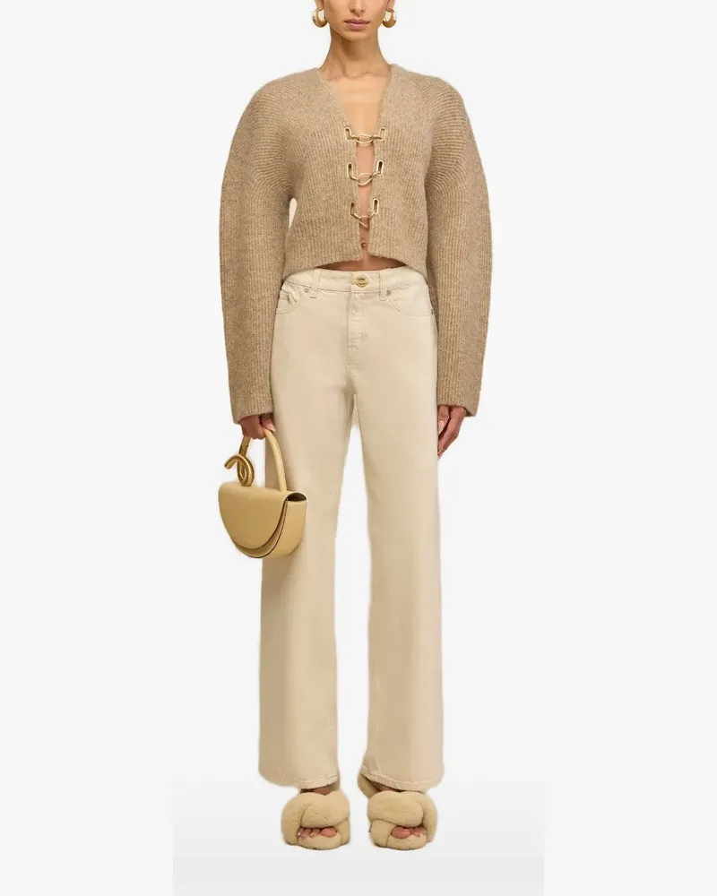 Cult Gaia Mayalu cropped cardigan - Nude Nude