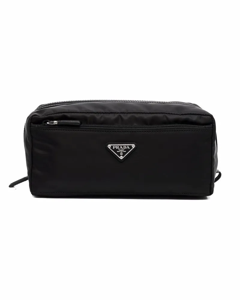 Prada Re-Nylon Kulturbeutel - Schwarz Schwarz