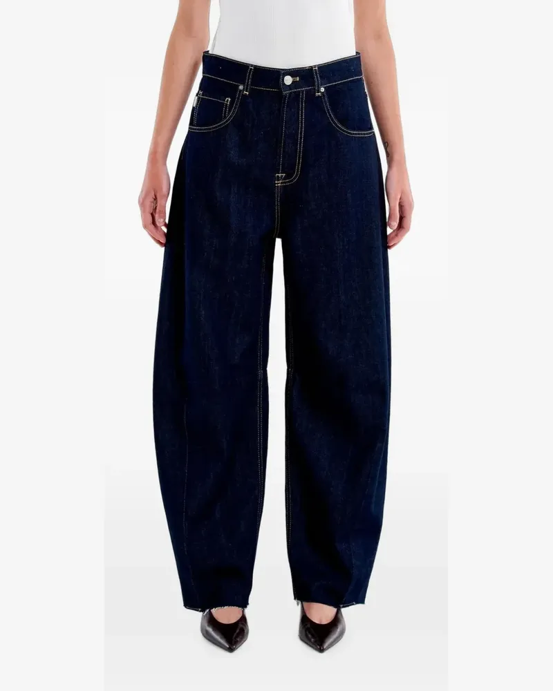 VICOLO Delia Jeans mit Barrel-Cut - Blau Blau