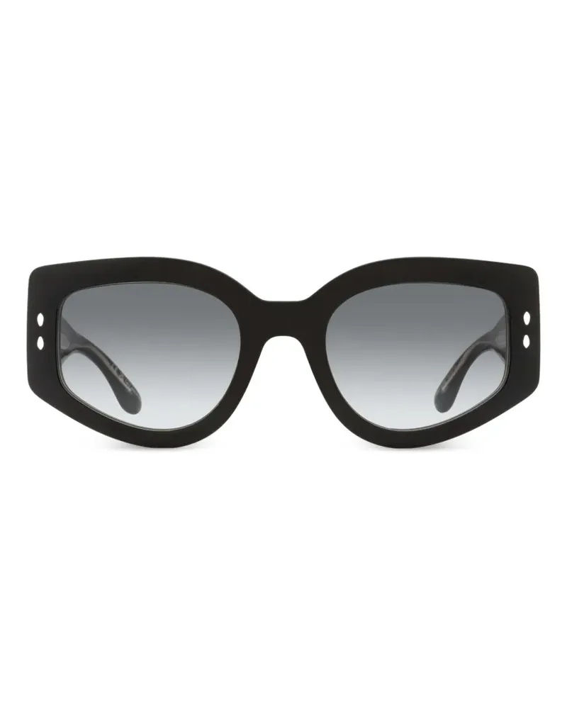Isabel Marant Milly Sonnenbrille mit Nietendetail - Schwarz Schwarz