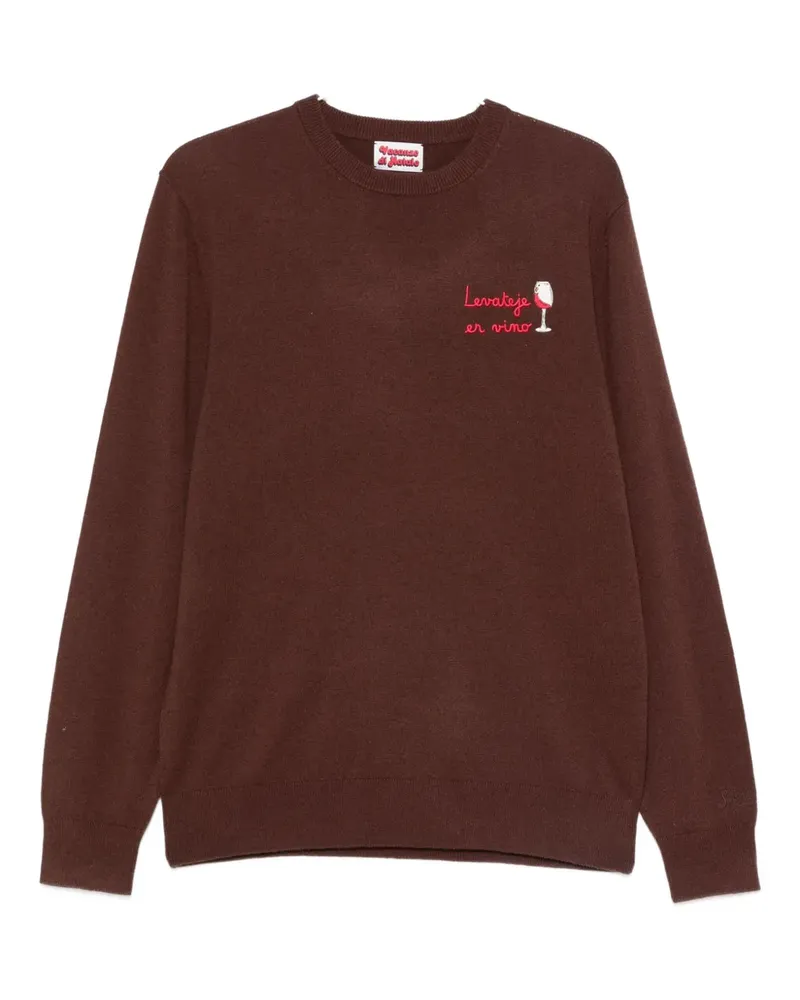 MC2 Saint Barth embroidery-detail sweatshirt - Braun Braun