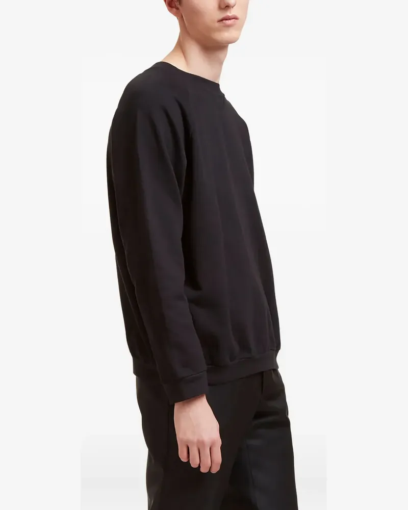 AIEZEN raglan-sleeve crew-neck sweater - Schwarz Schwarz