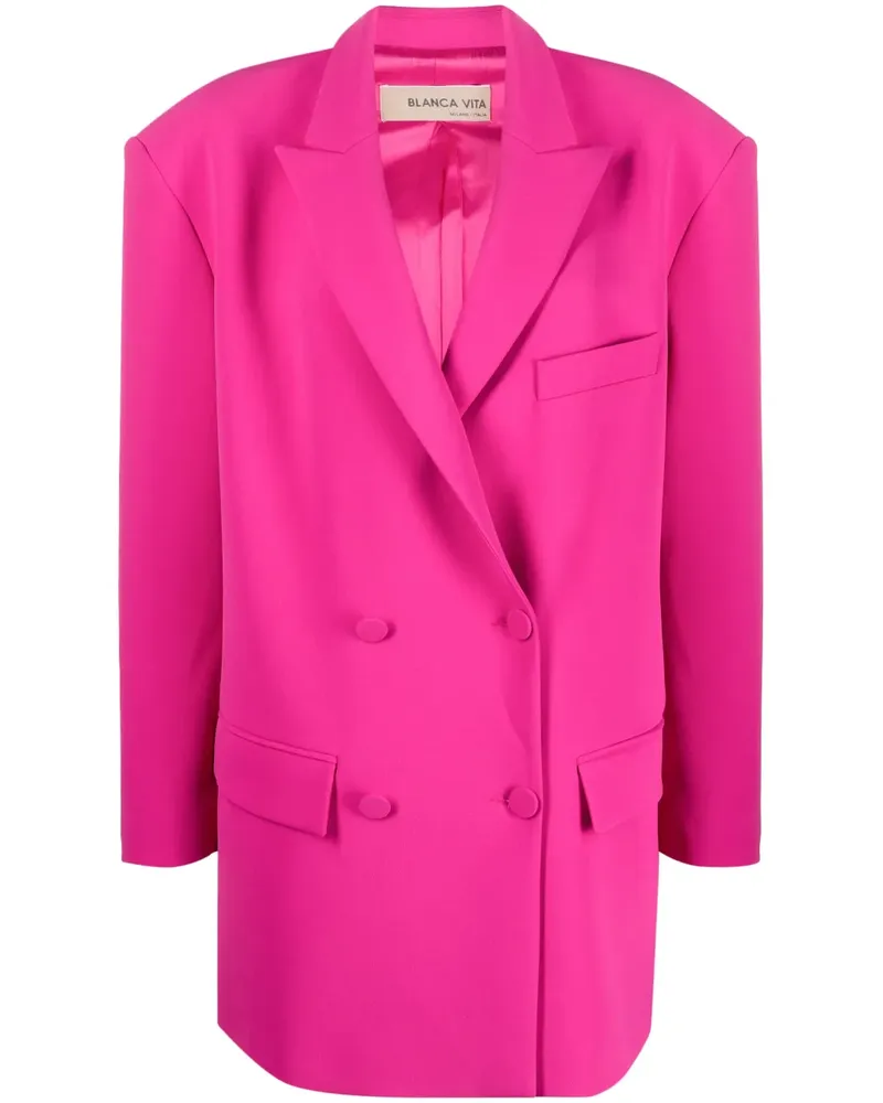 Blanca Doppelreihiger Gynura Blazer - Rosa Rosa