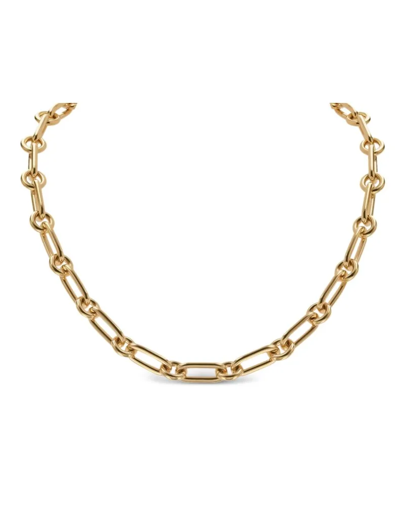 Pragnell Mini 18kt Havana Gelbgoldhalskette mit Diamanten Gold