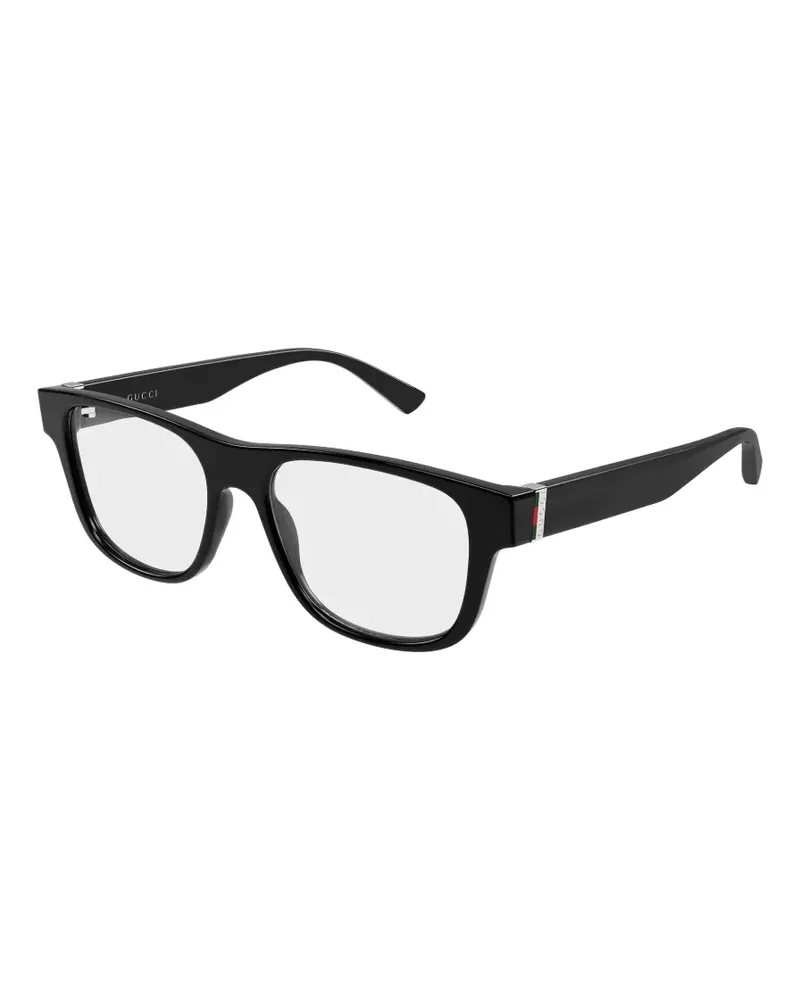 Gucci rectangle-frame glasses - Schwarz Schwarz