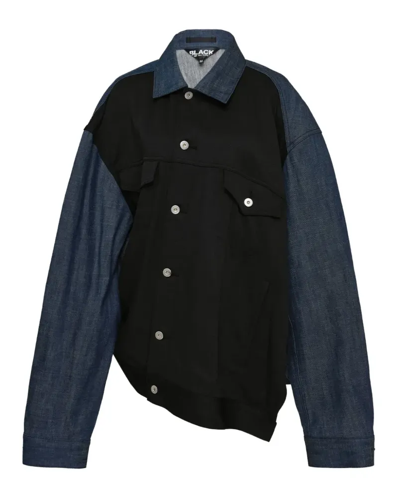Comme des Garçons panelled asymmetric jacket - Schwarz Schwarz