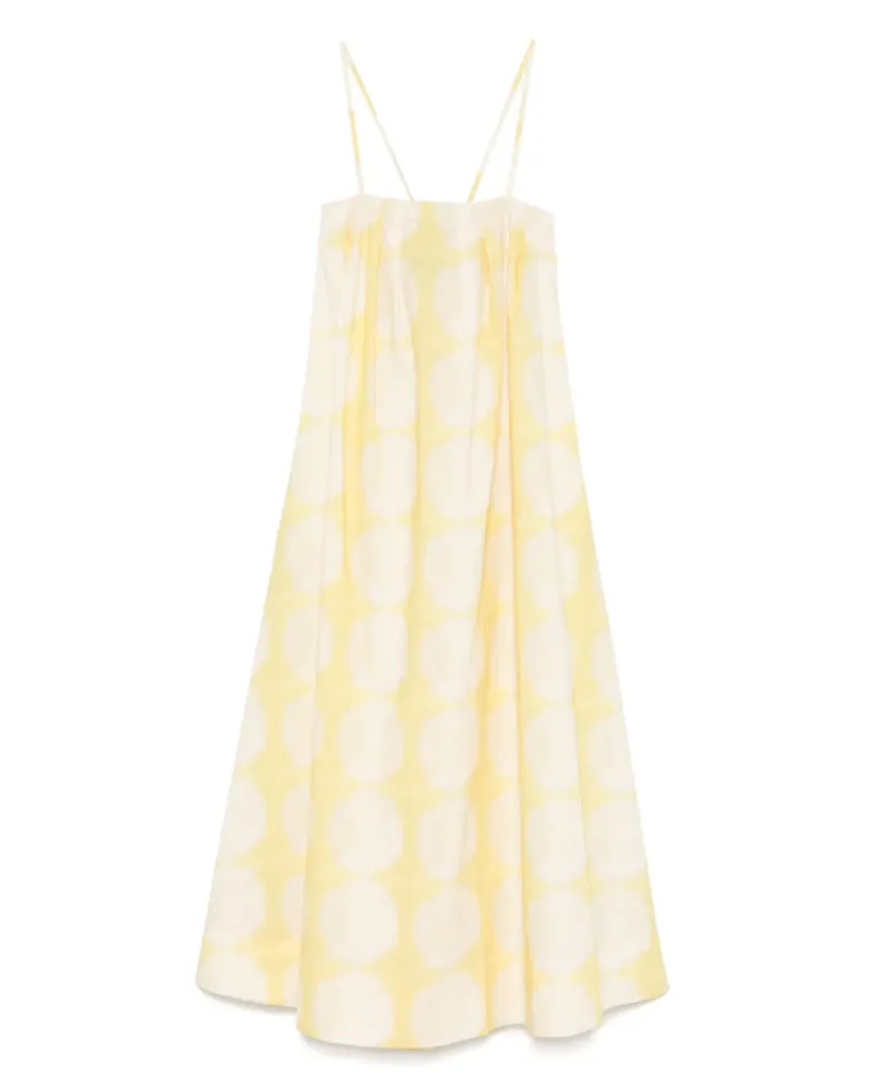 ASCENO Heather Kleid - Gelb Gelb
