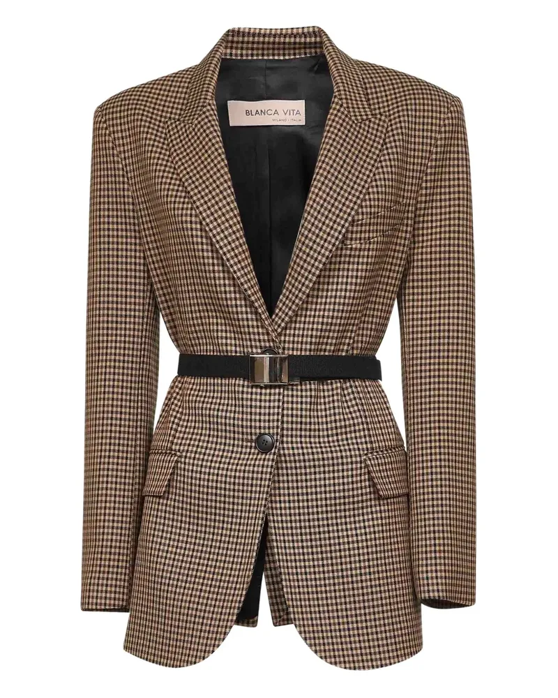Blanca Blazer mit Vichy-Karo - Braun Braun