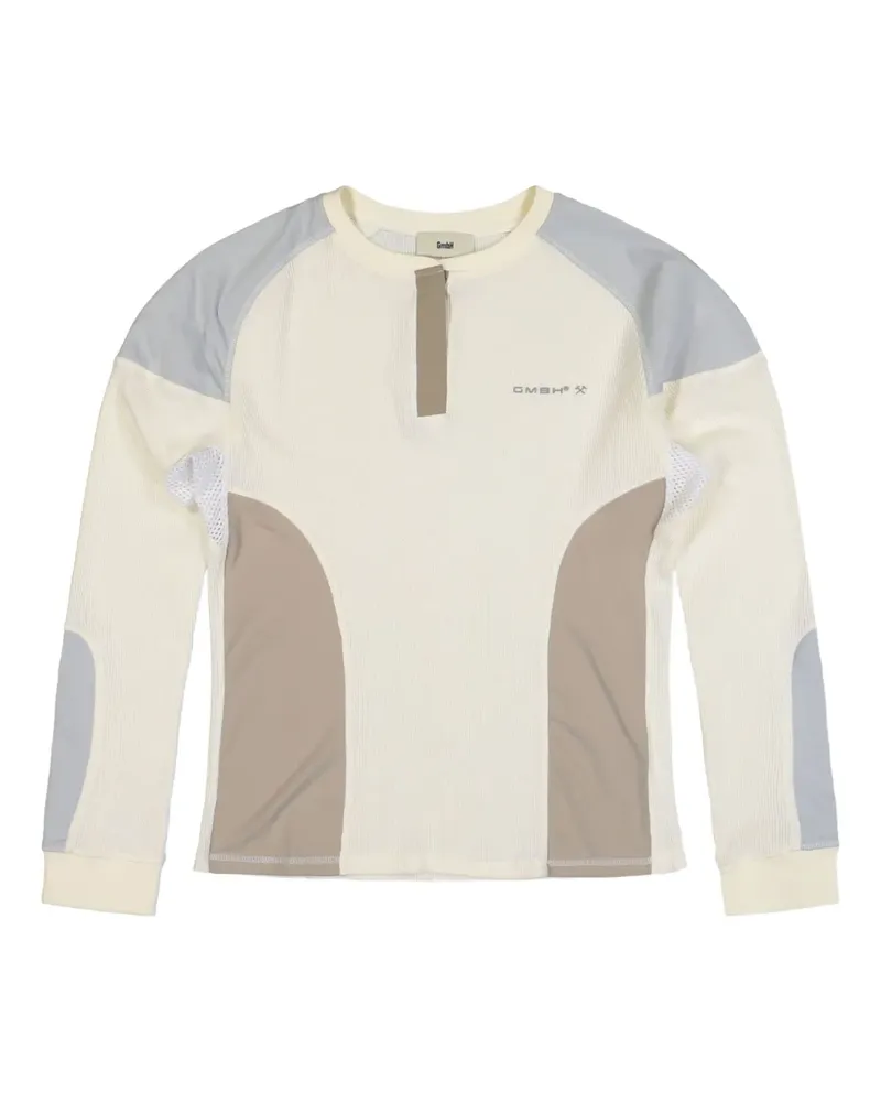 GmbH colour-blocked long-sleeve top - Nude Nude